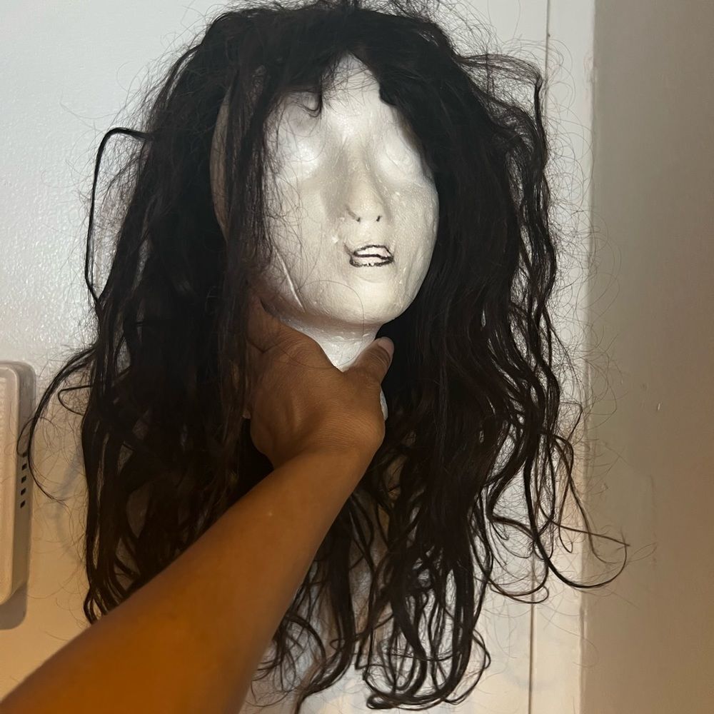 Lace Frontal Wig Long Brown Black Over 20 Inches